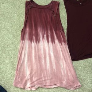Two American eagle tank tops
